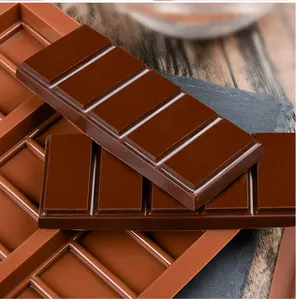 Factory Direct Candy Silicone Molds Food Grade Silicone Chocolate Baking Tools 6 Cavities Classic Shape Chocolate Bar Molds