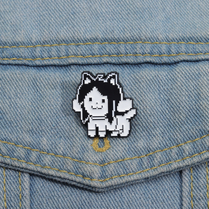 เข็มกลัดรูปหัวใจสีแดงลายการ์ตูนออกแบบได้ตามต้องการ - Product Image 1