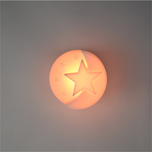 Phim hoạt hình mỉm cười sao led Silicone Mini Switch <span class=keywords><strong>Sticker</strong></span> tường nhỏ ánh sáng ban đêm đèn với sạc cho phòng ngủ - Product Image 1