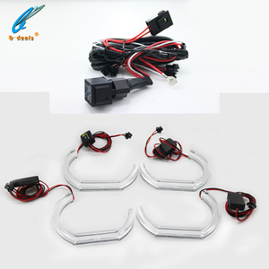 Fari a LED Super Luminosi Stile M4 a Forma di C in Acrilico Cristallo Angel Eyes DTM per <span class=keywords><strong>BMW</strong></span> <span class=keywords><strong>E53</strong></span> E60 E70 E82 E87 E90 E92 F10 F30 E36 E46 - Product Image 4