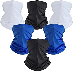 Bandanas de tubo de máscara facial con logotipo personalizado para tubo de deportes al aire libre a prueba de polvo Bandana