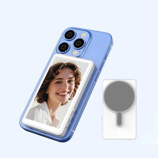 Wireless Connection Real-time Mirroring Phone Kingma Vlog Selfie Monitor Screen with Sound Magnetic Kit Vlog Screen Monitor