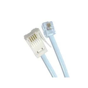 RJ11 a RJ11 UK Patch Cord Teléfono Cable de comunicación de PVC