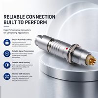 UHUB Professionnel Série 0B Connecteur Métallique Circulaire Audio Vidéo Données Multi-Cœurs Push-Pull Auto-Bloquant 2-9 Broches