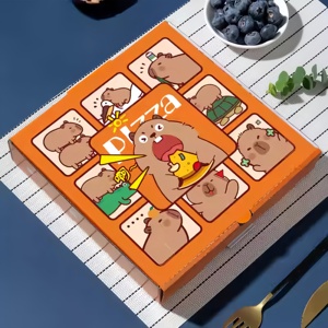 Custom Designed Eco-Friendly Insulated Pizza Boxes Aluminum Foil Lined Matt Lamination Aseptic <strong>Art</strong> Material Box <strong>Folders</strong> Included - Product Image 3