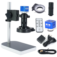 SANQTID TD10M-4KT 130X Continuous Zoom Digital Electronic Microscope 4K HDMI Mobile Phone PCB Repair Industrial Camera Magnifier