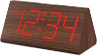 Horloge de bureau électrique USB à gros chiffres avec alarme forte pour dormeurs lourds Mouvement électronique numérique pour chambres à coucher