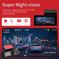 Caméra de tableau de bord WiFi 4K à prix d'usine, DVR de voiture GPS, caméra de vision nocturne 4K, enregistrement en boucle, caméra de tableau de bord avant et arrière 4K pour voitures