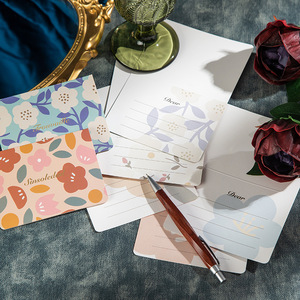 Cartes de vœux vintage à motifs floraux aquarelle avec enveloppe, cartes de remerciement vierges pour les fêtes, les anniversaires et les affaires - Product Image 3