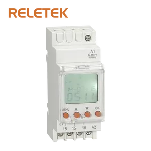 RETELEK Single Channel Temporizador Astronômico Interruptor Digital AC/DC24-264V 50/60HZ Temporizador Programável Interruptor Astronômico Relé Tempo