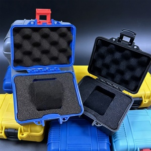 Men's Watch Plastic Watch <b>Box</b> Luggage Toolbox Watch <b>Box</b> Premium <b>Black</b> - Product Image 2