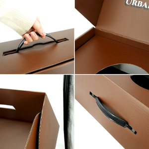 Boîte à chapeaux en carton ondulé personnalisée <span class=keywords><strong>pour</strong></span> l'emballage, l'expédition et le stockage de casquettes avec logo - Product Image 4