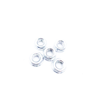 Chất lượng cao màu xanh kẽm mạ Hex mặt bích Nut với hình lục giác đầu Carbon thép Lớp 8 M6 trên bán - Product Image 2