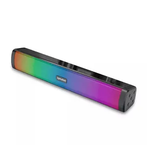 Tisch Woofer Mini Sound bar Lautsprecher Desktop Sound Bar RGB Gamer Bluetooth Lautsprecher Mit 1200 mAh Akku