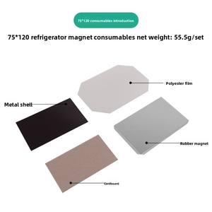 75*120mm Étain Rectangle Réfrigérateur Aimant Faisant La Machine + Coupe-Papier + 1000pcs Réfrigérateur Aimant Matériaux - Product Image 5