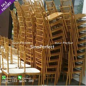 Precio al por mayor, muebles antiguos, metal dorado, acero, apilamiento, respaldo cruzado, sillas de banquete de Hotel para boda - Product Image 4