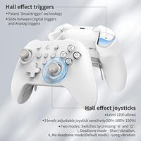 Control Inalámbrico AKNES Gulikit KK3 MAX con Joysticks y Gatillos Hall, Frecuencia de Sondeo de 1000Hz para Windows/Switch/Android/iOS/macOS/Steam