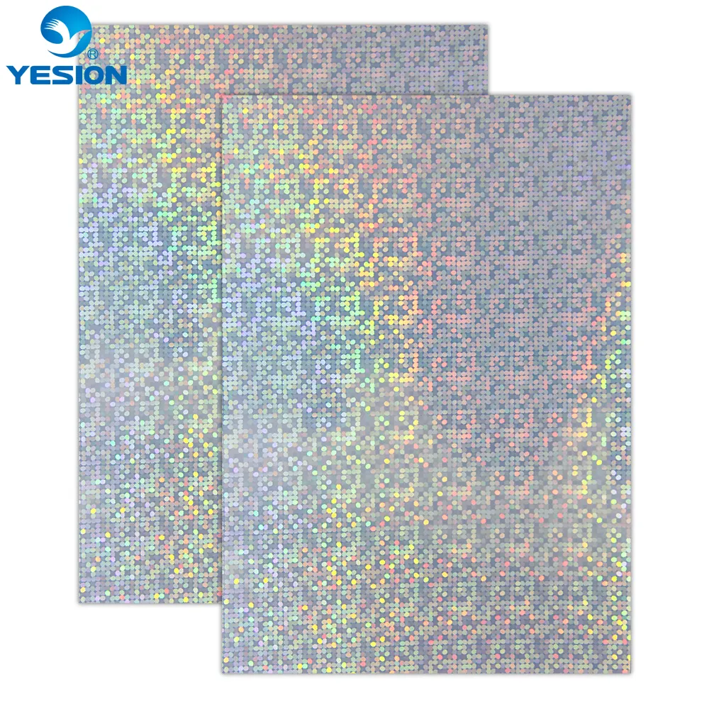 YESION – autocollant holographique arc-en-ciel imperméable, étiquette autocollante amovible en vinyle imprimable pour imprimantes à jet d'encre