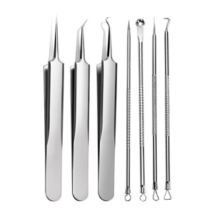 Kit de Extracción de Acné Personalizado Rose Milare, Juego de 7 Piezas, Pinzas para Eliminar Puntos Negros, Herramientas de Limpieza Facial, Aguja para Acné, Pinza para Eliminar Células - Product Image 2