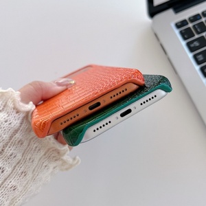 เคสโทรศัพท์มือถือลายหนังจระเข้สุดหรู ฝาหลังแข็ง สำหรับ iPhone 11 12 13 14 15 16 17 pro max ของแท้จากโรงงาน - Product Image 4