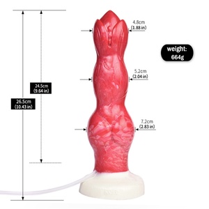 NNSX <b>Large</b> Fantasy Dog Knot Ejaculation Dildo With Suction <b>Cup</b> Anal Beads Massage Squirting Penis Spray Liquid Sex Toy Shop - Product Image 6