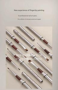 13 Stuks <span class=keywords><strong>Nail</strong></span> Art Borstels Set Voor Gel Polish Acryl Uv <span class=keywords><strong>Nail</strong></span> Design Manicure Tekening Liner <span class=keywords><strong>Brush</strong></span> Kit Salon Thuisgebruik Make-Up Borstel - Product Image 2