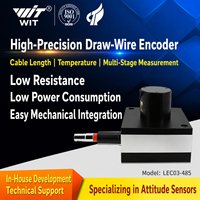 Encodeur à fil de traction WitMotion WT-LEC03 haute précision 0,001 ° Capteur de déplacement avec interface CAN 485, IP54, pour la mesure de robots AGV
