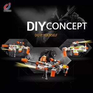 ปืนของเล่นเฉิงจี้ ปืนพลาสติกปลอดภัย ปืนแปลงร่างประกอบเอง ปืนยิงโฟมไฟฟ้า ปืนของเล่น กระสุนโฟมนุ่ม - Product Image 2