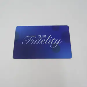 Tarjeta de regalo de plástico PVC tamaño cr80/insignia de membresía con impresión personalizada