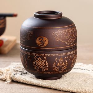 Cuenco de madera de azufaifa, estilo Coco, diseño japonés - Product Image 3