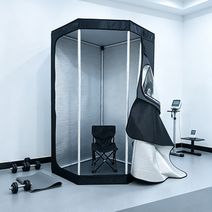 OEM Isolierte <span class=keywords><strong>Sechseck</strong></span>-Saunakabine Tragbare Trockensauna für Österreichische Privatvillen Eisbad-Kombination - Product Image 1