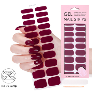 Nouvelle Conception en Promotion : Autocollants 3D pour Ongles en Gel Pré-cuituré, 22 Bandes Sans Lampe UV, Autocollants en Gel Plastique pour Ongles - Product Image 5