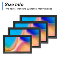 15 Zoll Open Frame Industriemonitor Full HD 1920x1080 IPS Panel Touchscreen Neu mit Weitem Blickwinkel für Industrielle Anwendungen