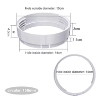 Piezas de Aire Acondicionado Directas de Fábrica: 3 Deflectores de 55-160cm + Interfaz de Boca Plana de 130mm + Tubo de Escape de 1.5m 130mm