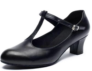 Zapatos <span class=keywords><strong>de</strong></span> Baile Latino Negros <span class=keywords><strong>de</strong></span> Tacón Medio, Zapatos <span class=keywords><strong>de</strong></span> Baile <span class=keywords><strong>de</strong></span> <span class=keywords><strong>Tango</strong></span> Modernos <span class=keywords><strong>de</strong></span> Cuero Genuino con Suela Cuadrada, Zapatos <span class=keywords><strong>de</strong></span> Baile <span class=keywords><strong>de</strong></span> Jazz con Suela Suave - Product Image 2