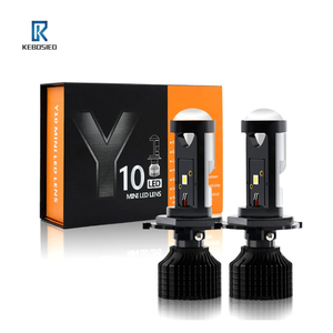 KEBOSIED Y10 coche súper brillante LED doble lente faros H4 faros integrados motocicleta focos H7 - Product Image 1