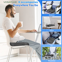 Vente d'usine coussins de confort supportables coussin de siège oreiller pour chaise de bureau 4D POE coussin polymère
