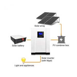 ระบบจัดเก็บพลังงานแสงอาทิตย์แบบไฮบริดสำหรับบ้าน ขนาด 10 กิโลวัตต์ 5 กิโลวัตต์ พร้อมแบตเตอรี่ 48 โวลต์ แบบเฟสเดียว ราคาประหยัด แพ็คเกจครบชุด - Product Image 6