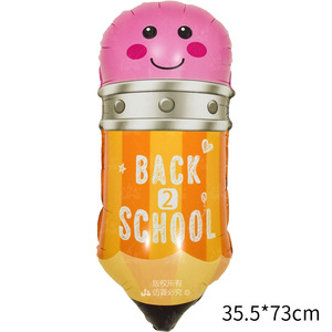 <span class=keywords><strong>Set</strong></span> de Globos de Aluminio de Navidad para la Vuelta al Cole, Globos con Forma de Mochila, Lápiz y Manzana, 50 Piezas/Bolsa, Regalo para Maestros y Aula - Product Image 3