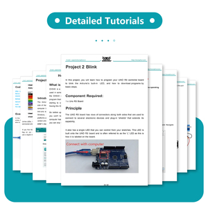 Con Tutorial Stem Education progetto Hobby fai da te programmabile completo circuito elettronico modulo sensore Kit di modulo Set per <span class=keywords><strong>Arduino</strong></span> - Product Image 4