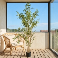 Künstliche Bambuspflanze mit Topf Künstlicher Bambusbaum Dekorative Zimmerpflanzen für Zuhause Büro Hotel Landschaftsgestaltung