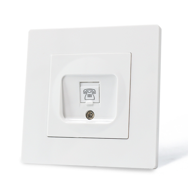 Household Electrical Accessories Wall Socket Telphone Computer Socket 16A EU UK Tel Socket Standard 50/60hz