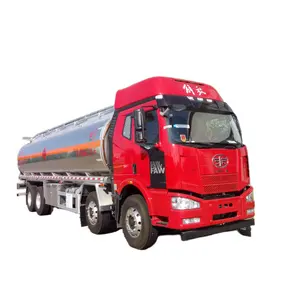 FAW 8*4 fuel truck 25000 liters fuel tank trailer for oil delivery
