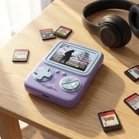 Console de jeu portable 8 bits GAMINJA Source Factory avec 256 jeux rétro intégrés sans licence, écran 2,8 pouces, prise en charge OEM/ODM