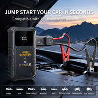 [J20] Démarreur d'urgence pour voiture 12V 1000A, booster de batterie, batterie externe haute capacité pour véhicules et camions, noir