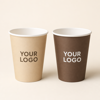 Gobelets en papier kraft marron en gros, 4 couleurs, jetables, pour desserts, glaces, collations et boissons, personnalisables avec logo pour cafés et fêtes