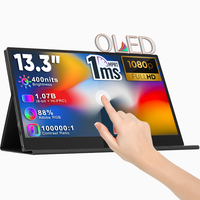 Monitor Móvil Táctil LED FHD de 13.3 Pulgadas SIBOLAN, Altavoz Integrado, Personalización de Marca OEM/ODM, Diseño Plegable, Panel IPS Portátil