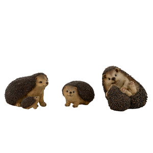 Ornamenti da <span class=keywords><strong>giardino</strong></span> con animali realistici personalizzati graziosi statuette di <span class=keywords><strong>riccio</strong></span> in resina in miniatura - Product Image 3