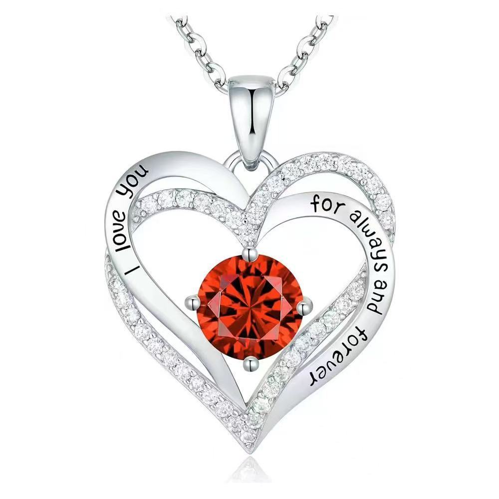White gold red diamond