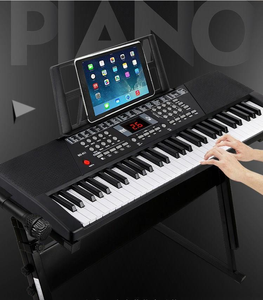 Badu-Claviers de piano à 61 touches Clavier musical Nouveau synthétiseur numérique semi-professionnel pour enfants Matière plastique - Product Image 1